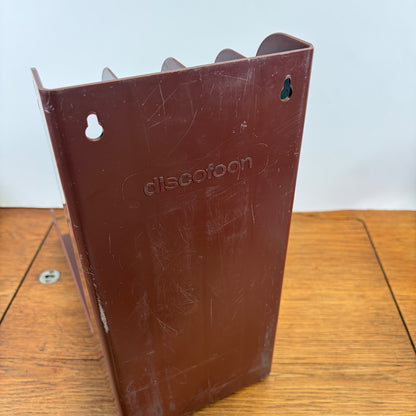 Vintage Discofoon LP houder bruin