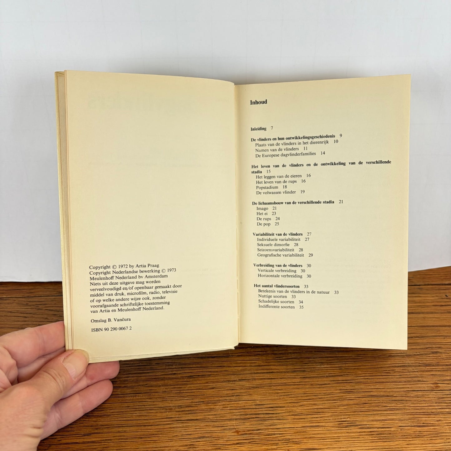Vintage boek Dagvlinders Meulenhoff