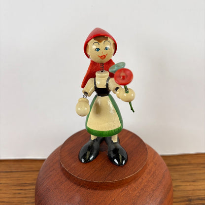 Vintage houten popje Goula