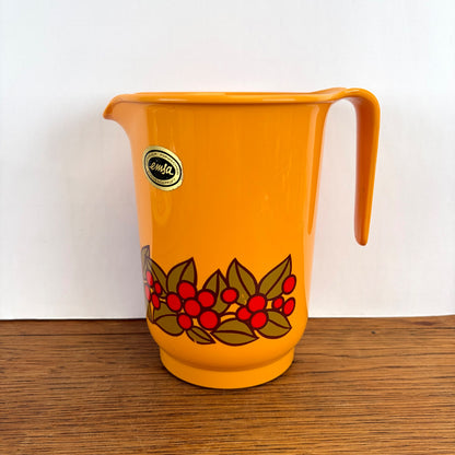 Vintage Emsa mengkan oranje met rode besjes