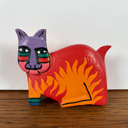Oranje Laurel Burch kat