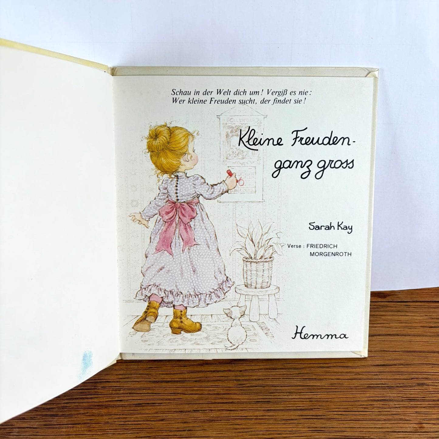 Vintage Sarah Kay boekje Kleine Freuden ganz gross