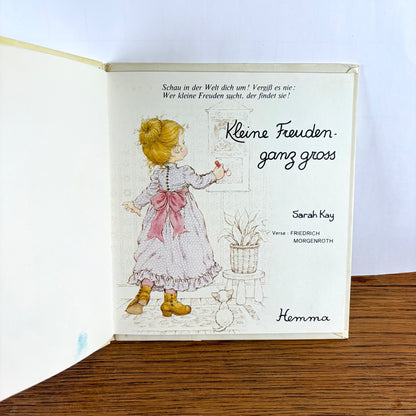 Vintage Sarah Kay boekje Kleine Freuden ganz gross