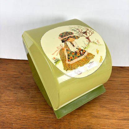 Vintage wc-rolhouder groen Sarah Kay stijl