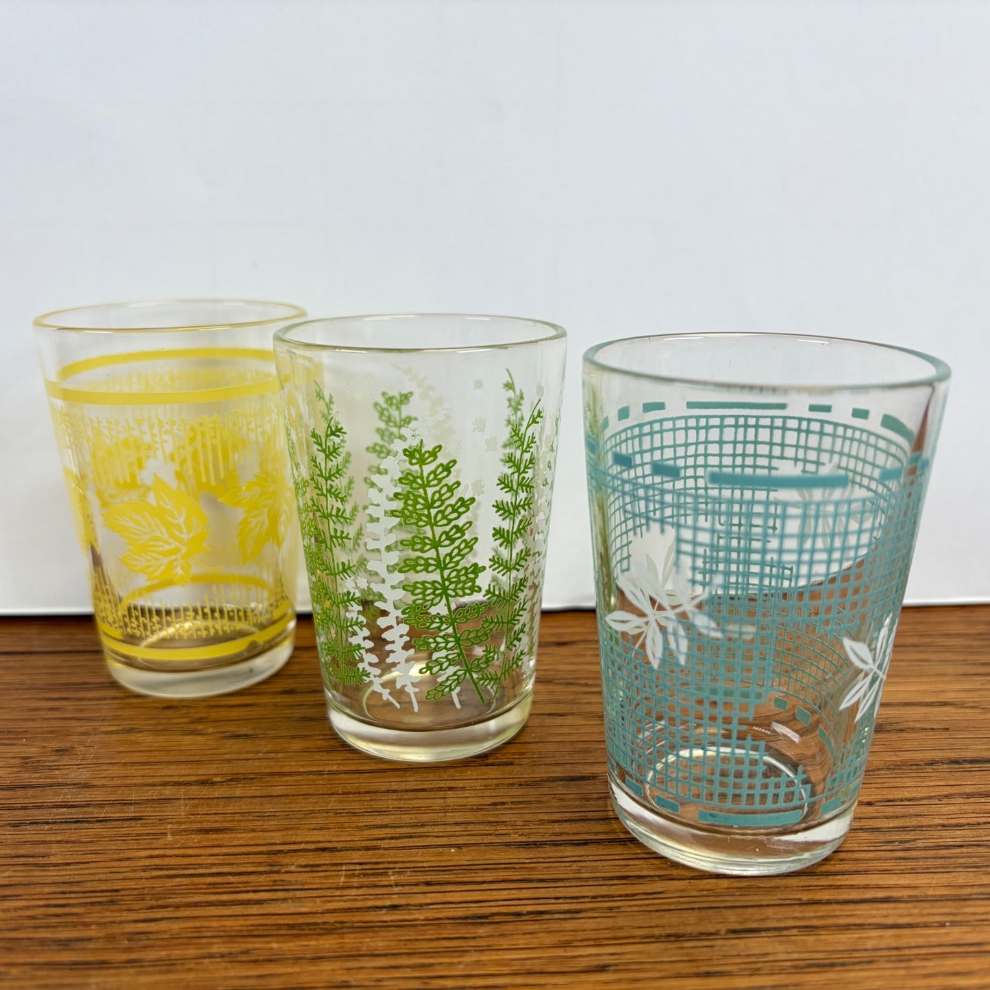 3 vintage glaasjes klein
