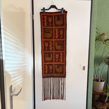Vintage wollen wandkleed