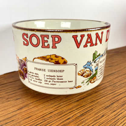 Vintage soepkom Soep van de Dag