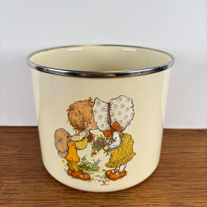 Vintage Sarah Kay emaille kan