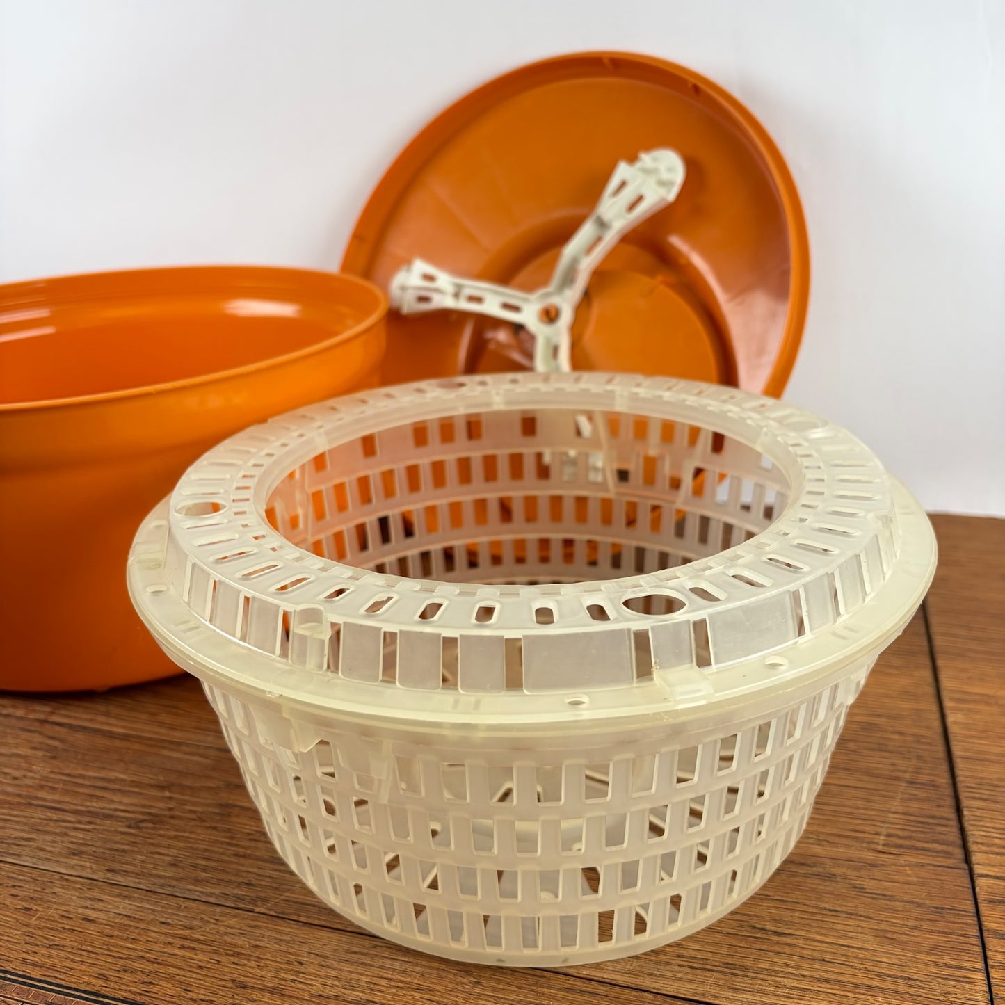 Vintage Moulinex slacentrifuge oranje
