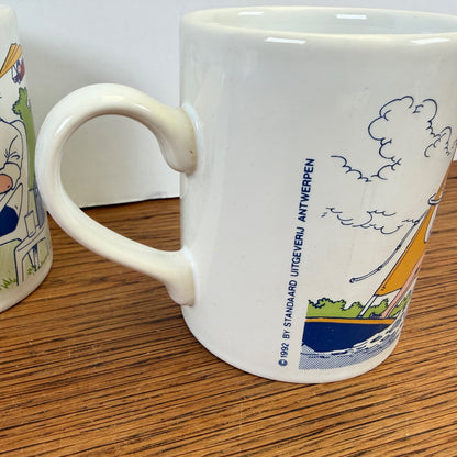 Vintage Suske en Wiske mokken Albert Heijn 1992