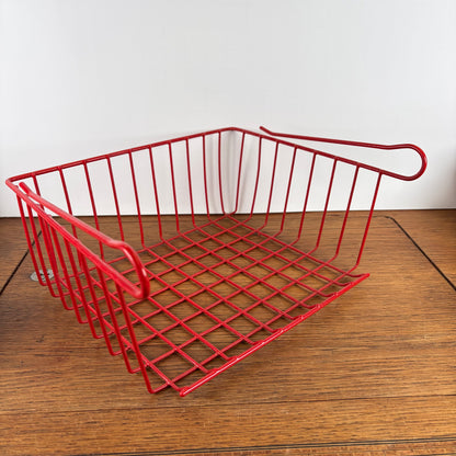 Vintage draadmandje rood