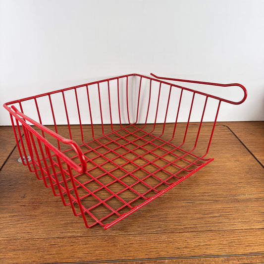 Vintage draadmandje rood