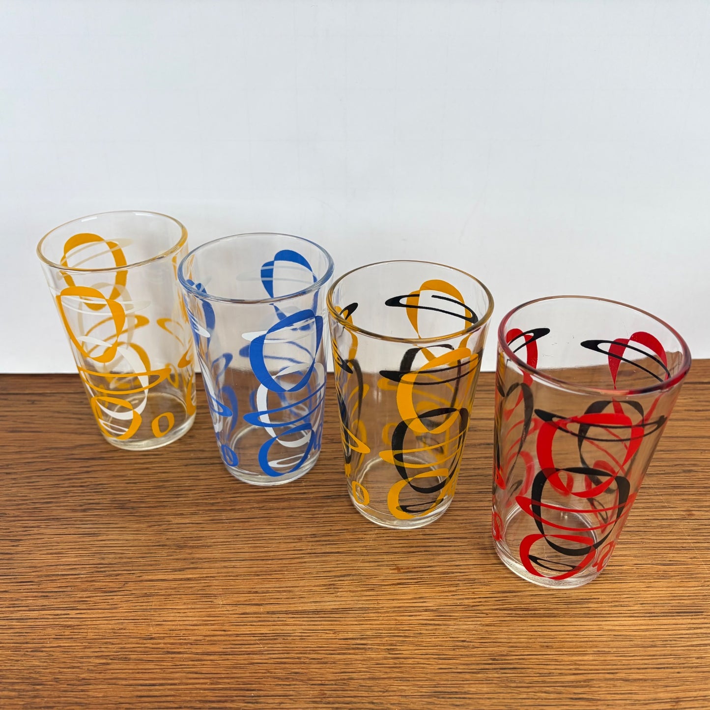 Vintage limonadeglazen jaren 50