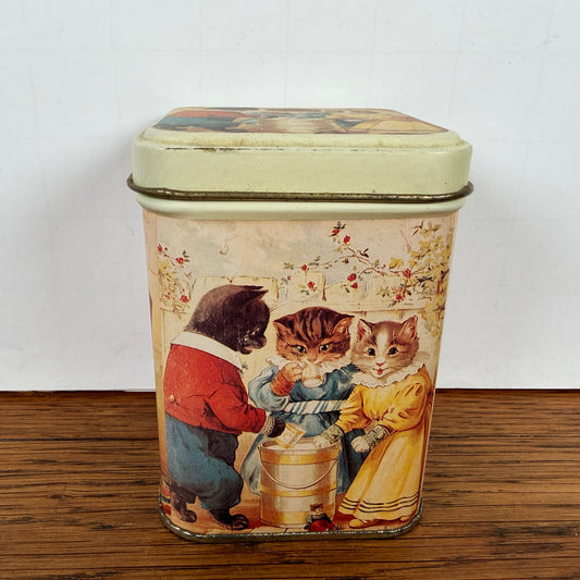 Vintage blikje katten