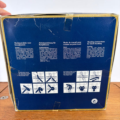 Vintage knoopkussen pakket paddenstoel 40x40 cm