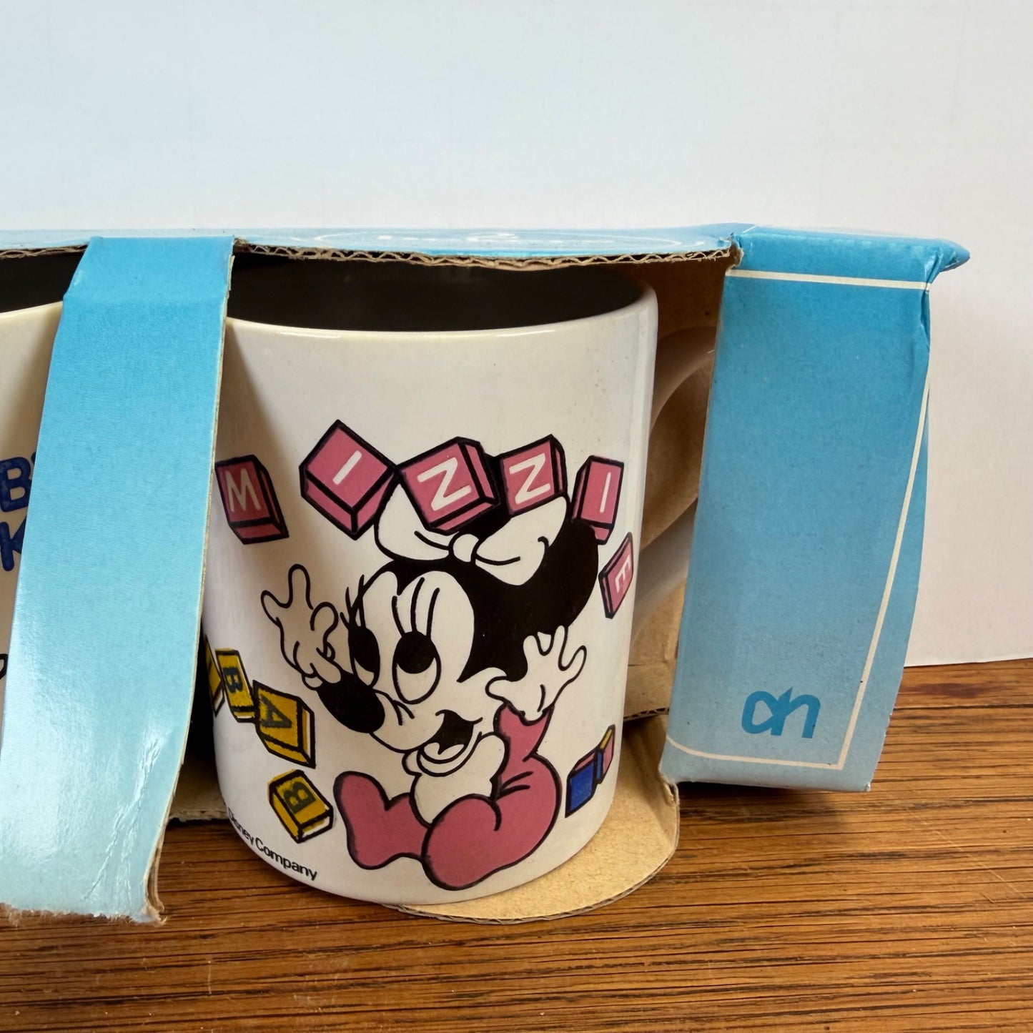 Vintage mokken Baby Mickey & Baby Minnie Albert Heijn 1987