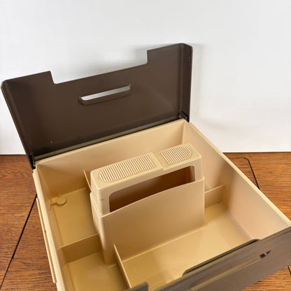 Vintage kunststof opbergbak