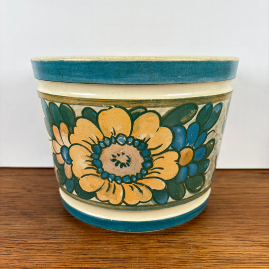 Vintage Emsa bloempot bloemen