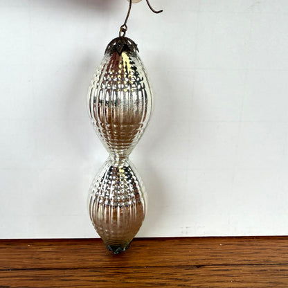 Vintage kerstbal dubbel