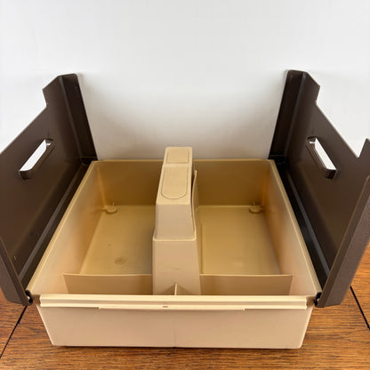 Vintage kunststof opbergbak