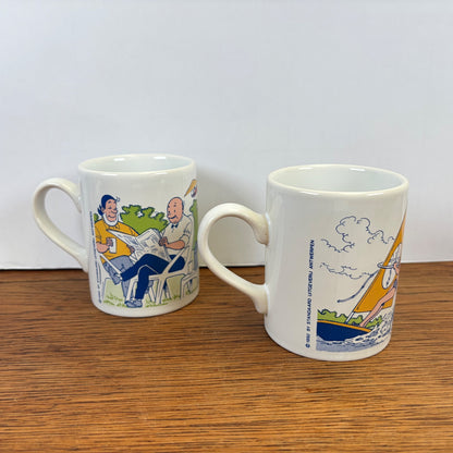 Vintage Suske en Wiske mokken Albert Heijn 1992