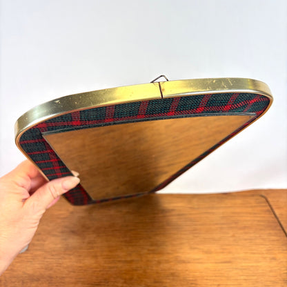 Vintage wandspiegel tartan