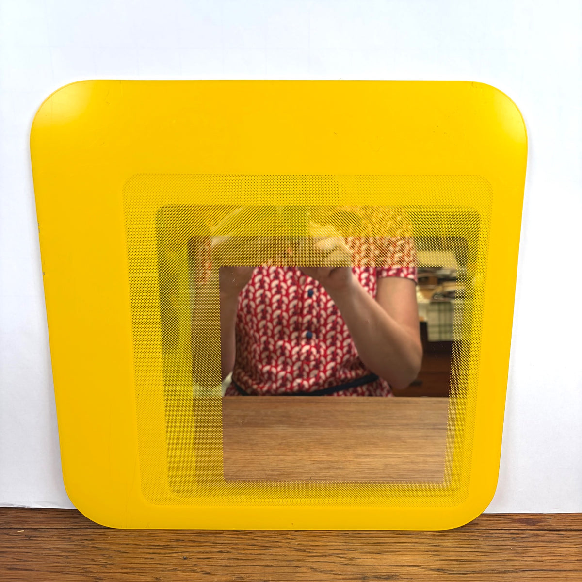 Vintage IKEA Hylkje spiegel geel 1999