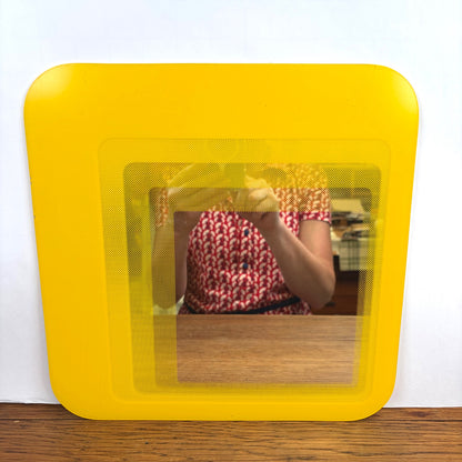 Vintage IKEA Hylkje spiegel geel 1999