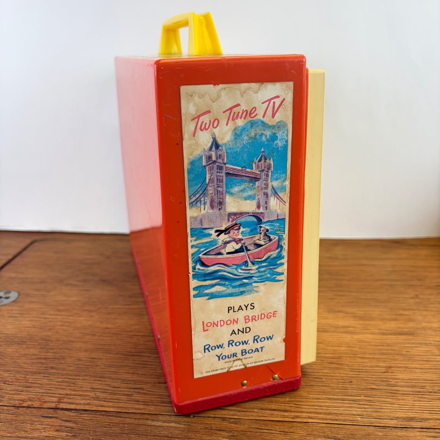 Vintage Fisher Price Giant Screen Music Box TV 1966