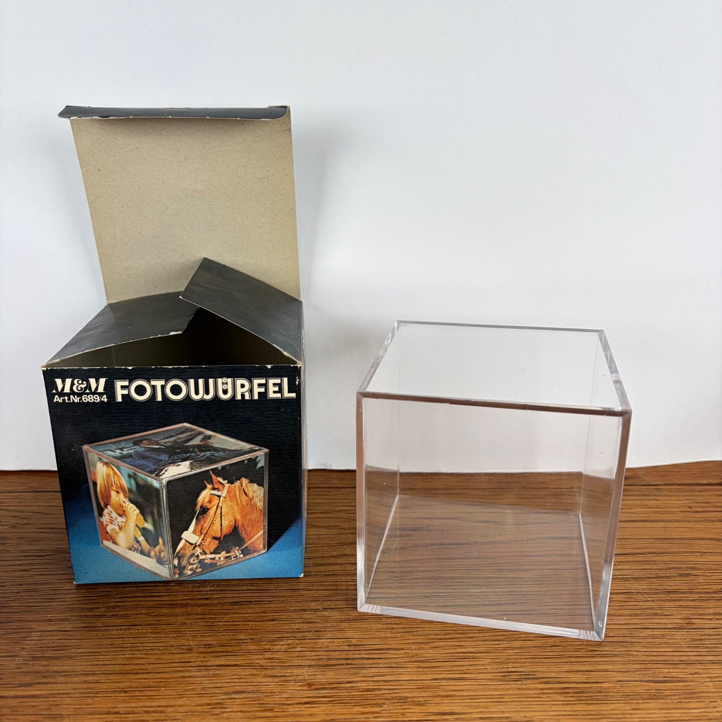 Vintage fotokubus klein