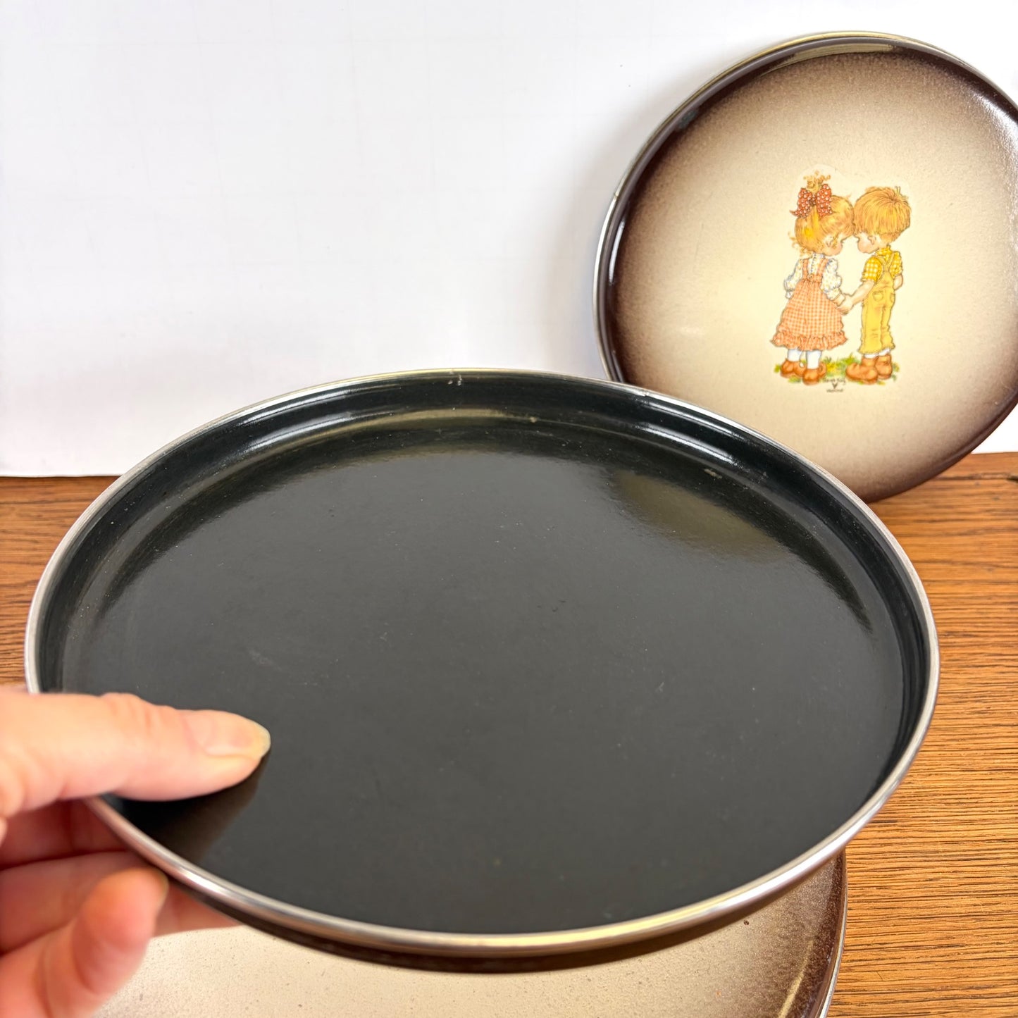 Vintage Sarah Kay afdekplaten fornuis