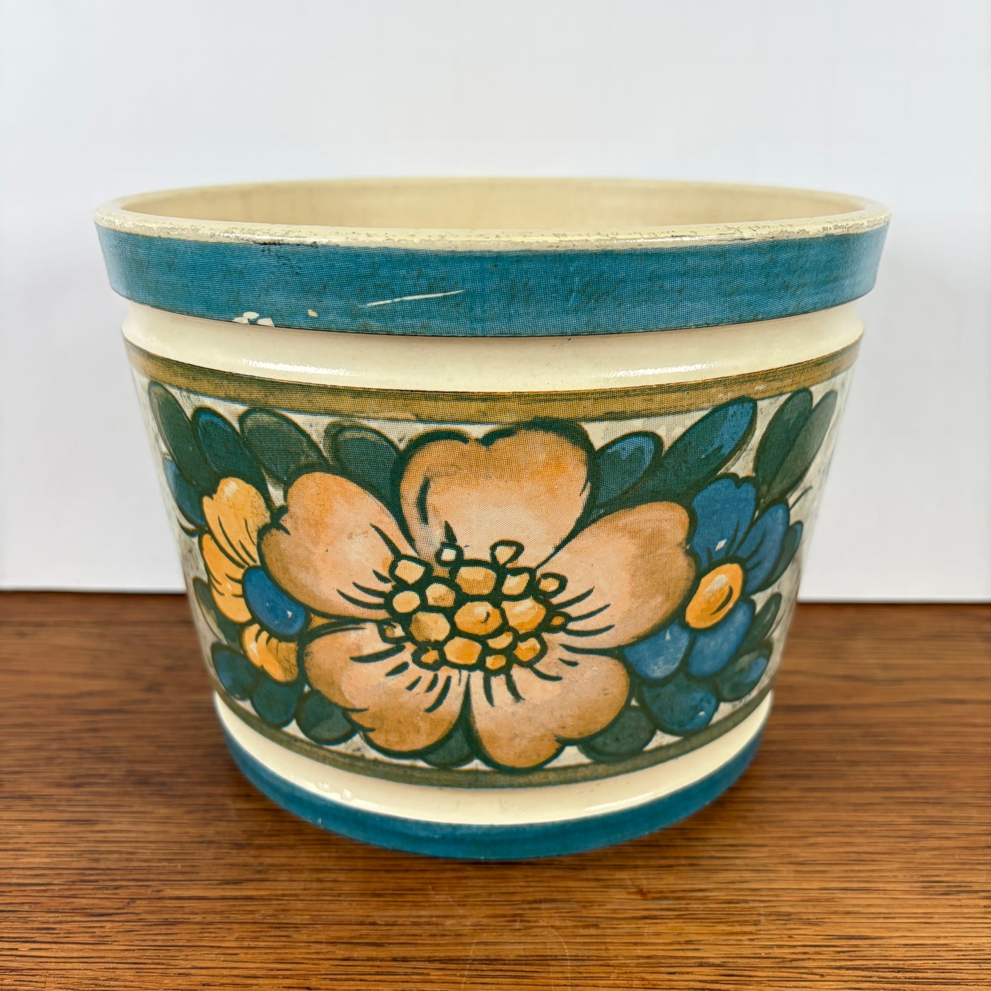 Vintage Emsa bloempot bloemen