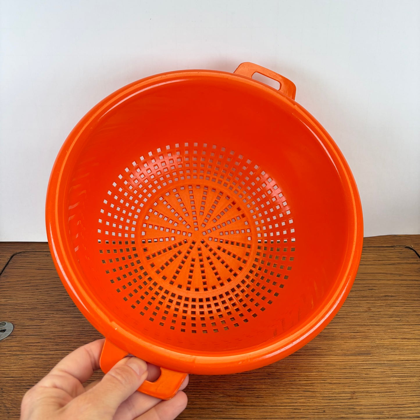 Vintage oranje vergiet