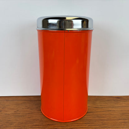 Vintage Brabantia oranje beschuitbus