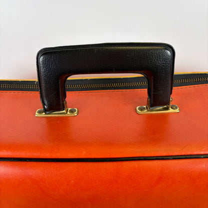Vintage oranje koffer