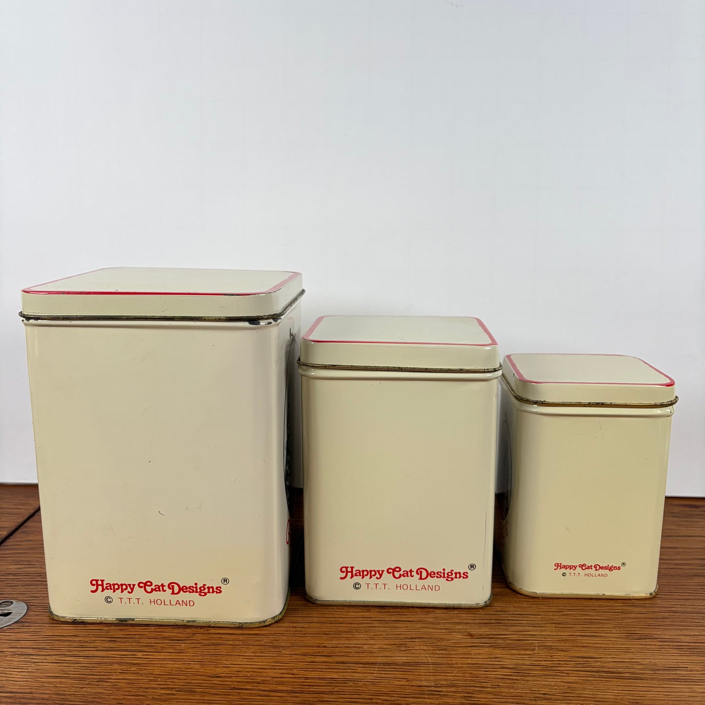 Vintage blikken George Happy Cat Design