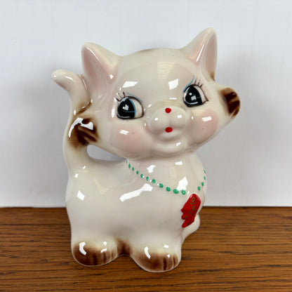 Vintage spaarpot kat