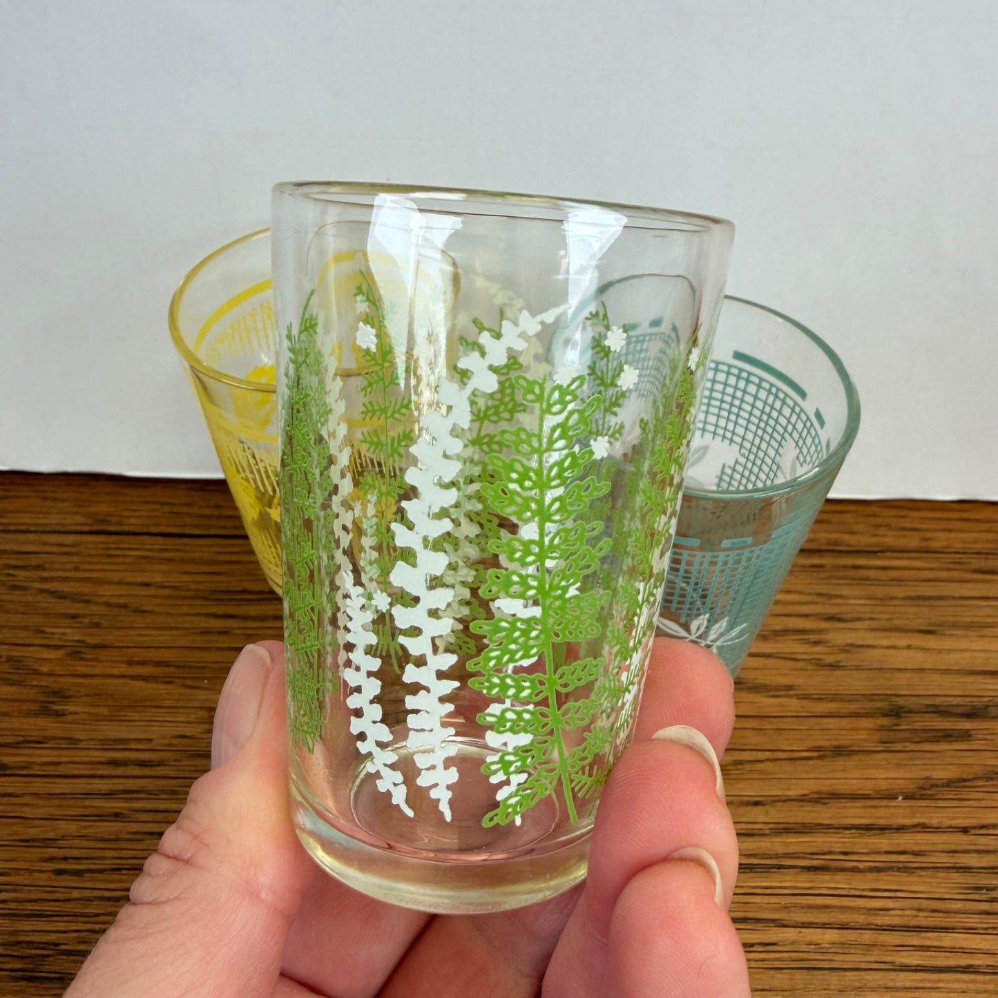 3 vintage glaasjes klein
