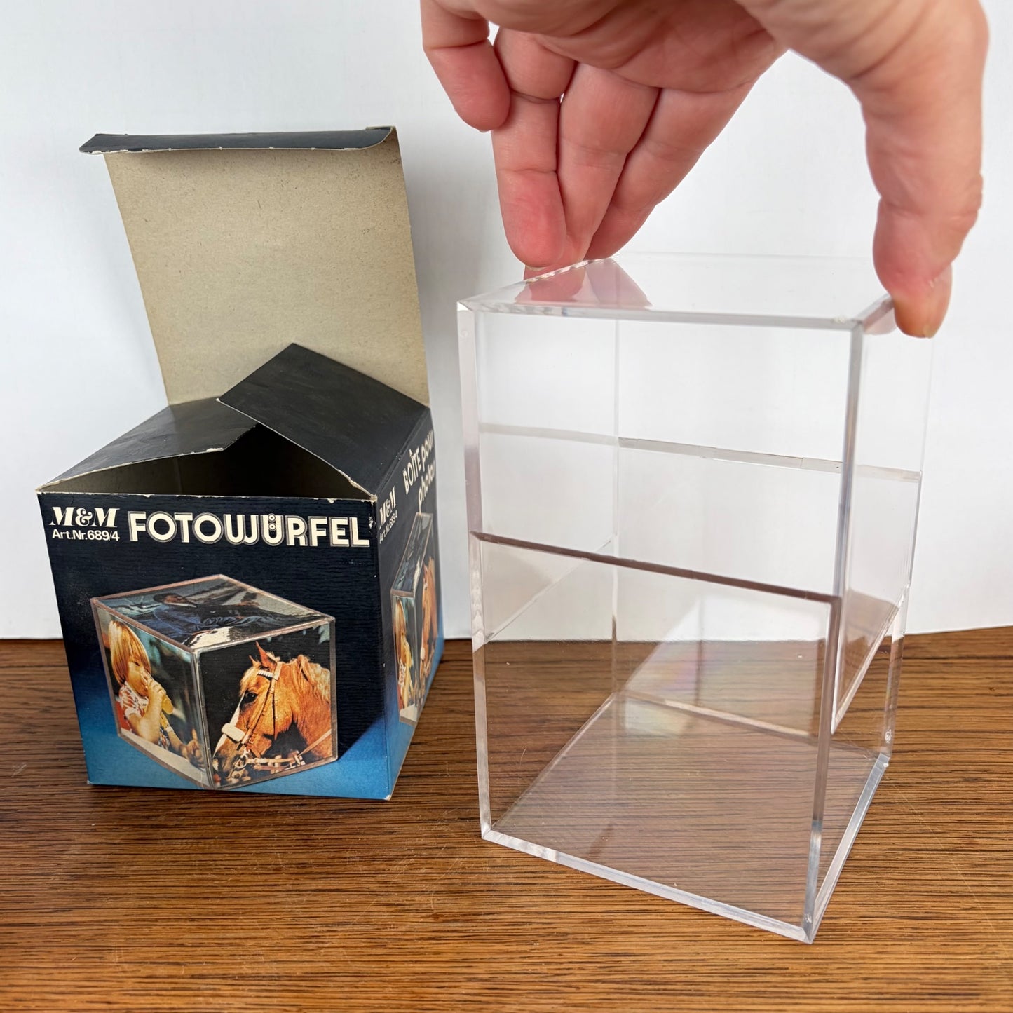 Vintage fotokubus klein