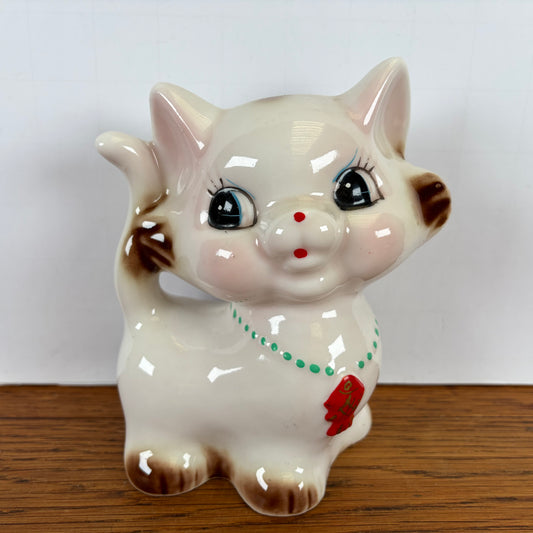 Vintage spaarpot kat