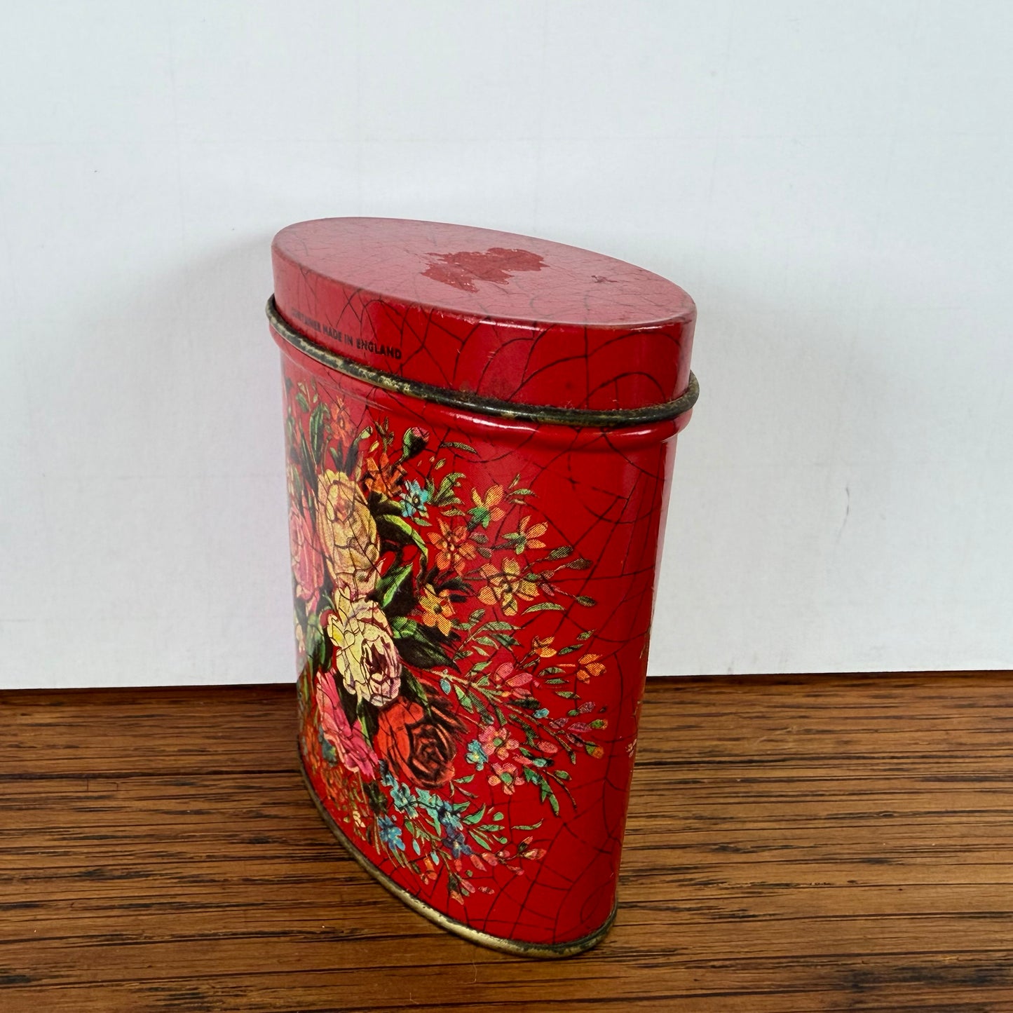 Mini rood blikje thee