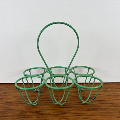 Vintage eierrekje groen
