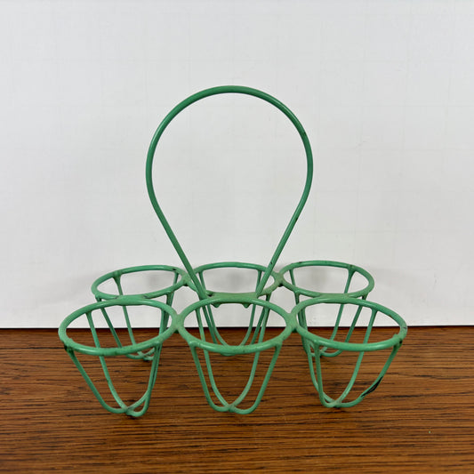 Vintage eierrekje groen