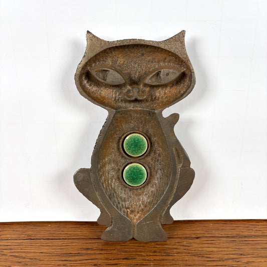 Vintage katten schaaltje gietijzer