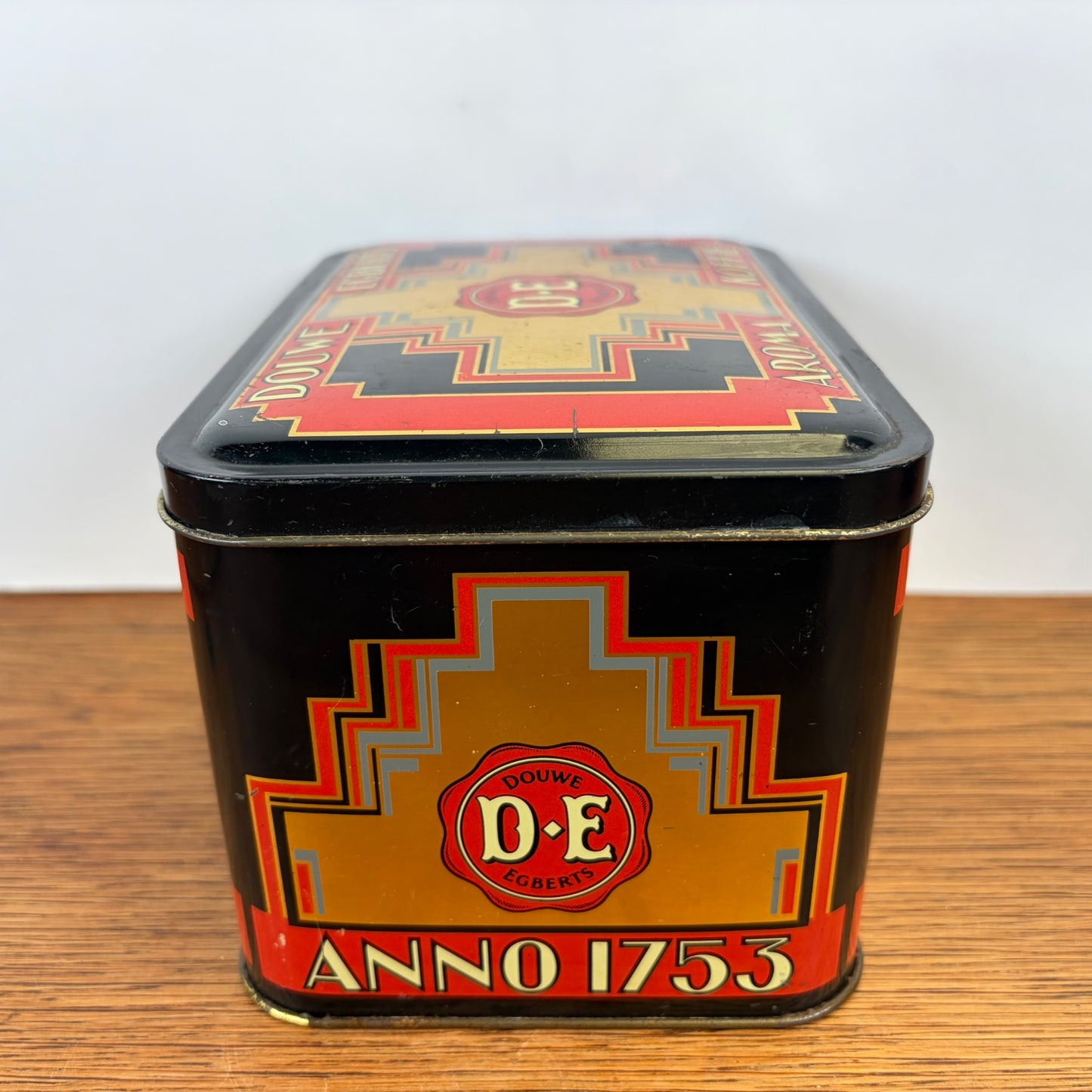 Vintage Douwe Egberts zegelblik