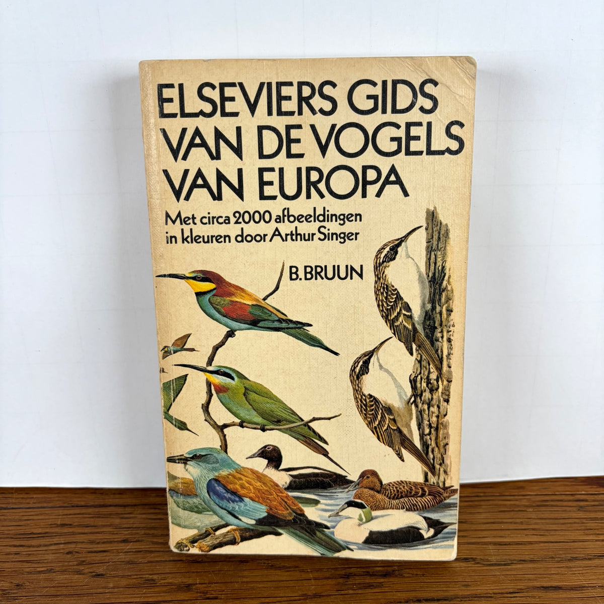 Vintage Elseviers gids van de vogels van Europa 1970