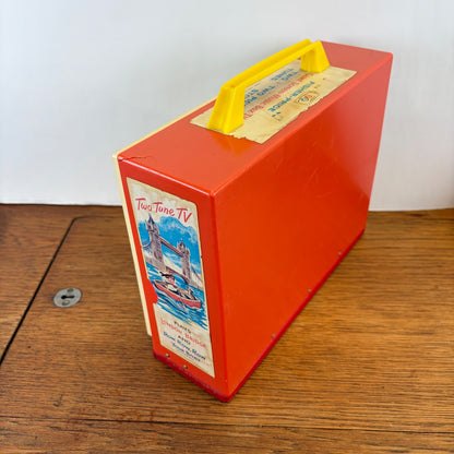 Vintage Fisher Price Giant Screen Music Box TV 1966