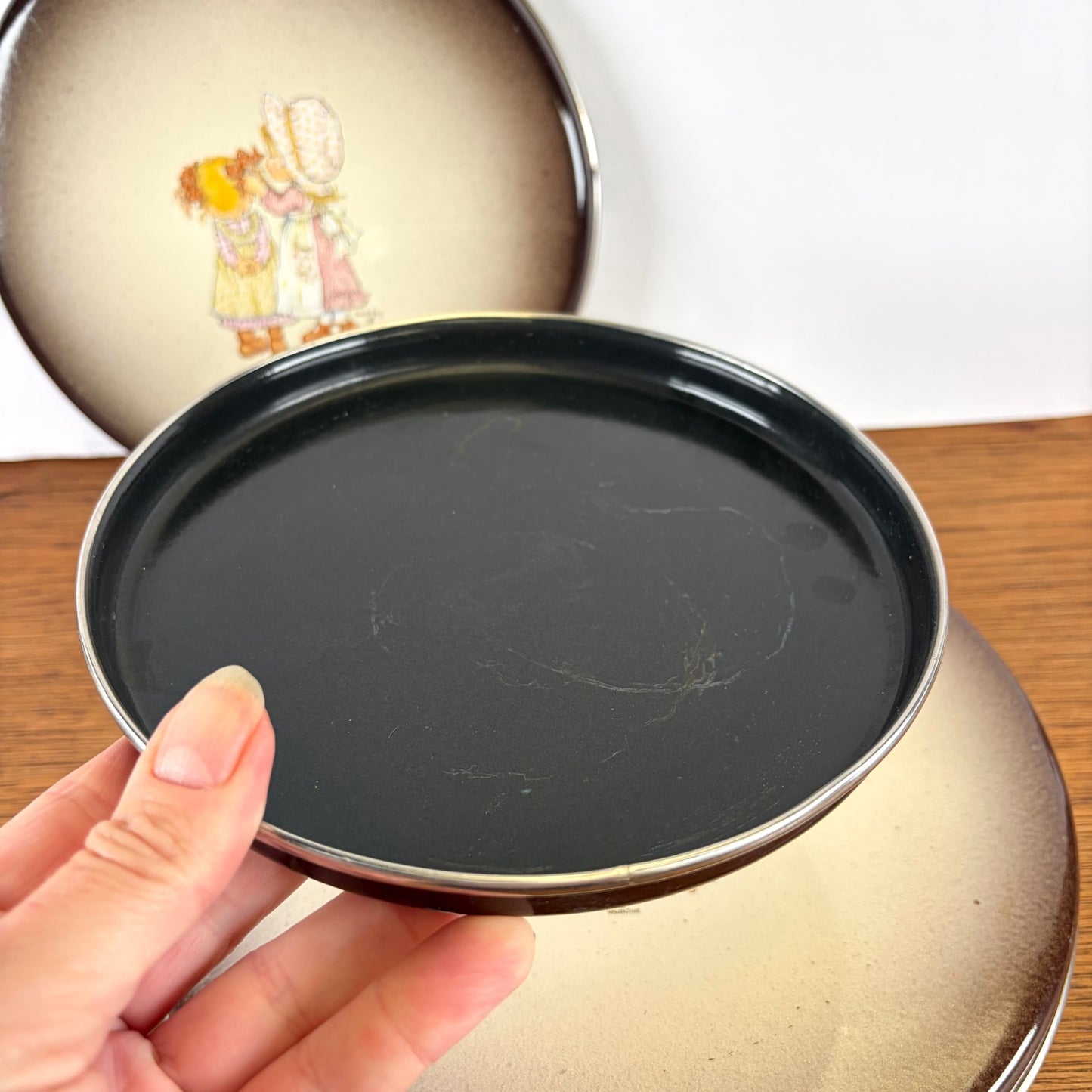 Vintage Sarah Kay afdekplaten fornuis