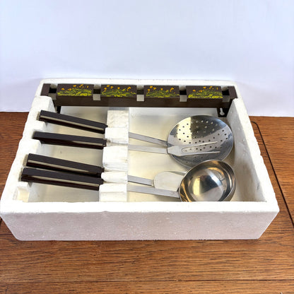 Vintage Brabantia keukengarnituur set Boterbloem