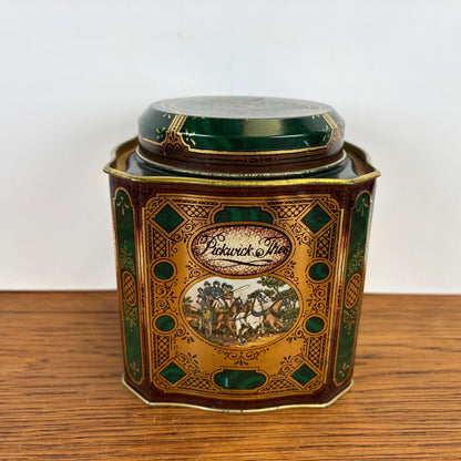 Vintage Pickwick Thee blik Douwe Egberts groen goud